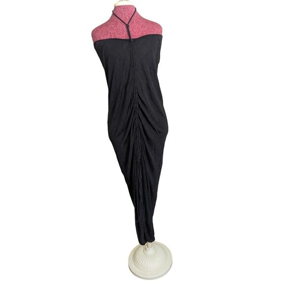 Bottega Veneta Black One Strap Ruched Maxi Gown Bodycon Sweetheart Neck LBD - Picture 1 of 7